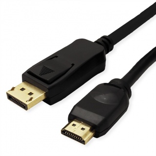 Cablu Displayport la HDMI UHD 4K T-T 2m Negru, Value 11.99.5786